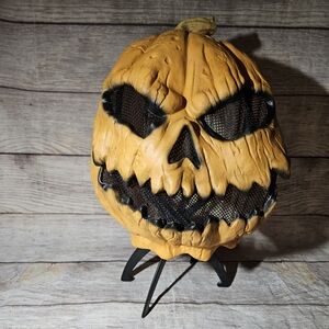 Scary rotten pumpkin latex Halloween costume mask